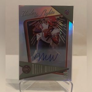 Malik Willis RC Auto 2022 Panini Legacy 
Under The Light Autograph Titans Rookie